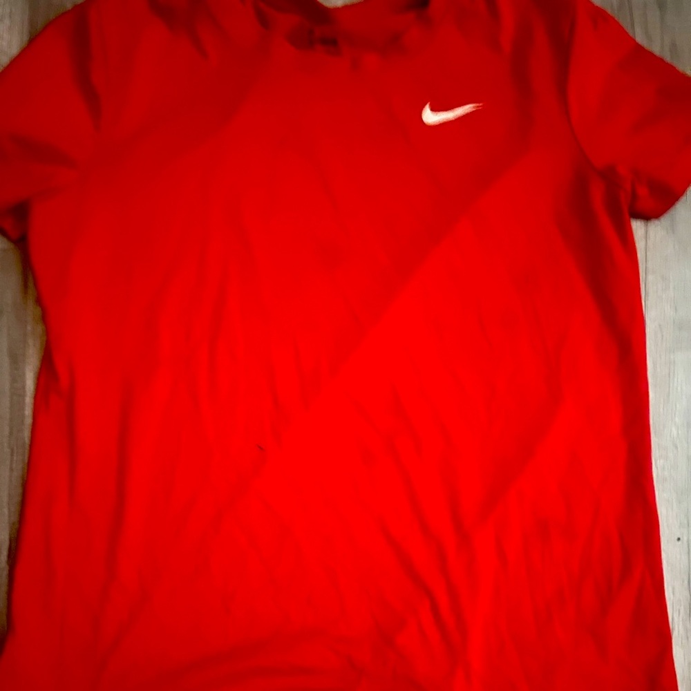 Nike Vibrant Red T-Shirt with White Logo